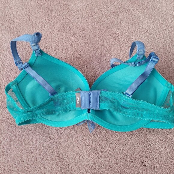 Aerie Push Up Bra Size 32B Lace Cups & Mesh Band Removable Pads - Picture 5 of 8